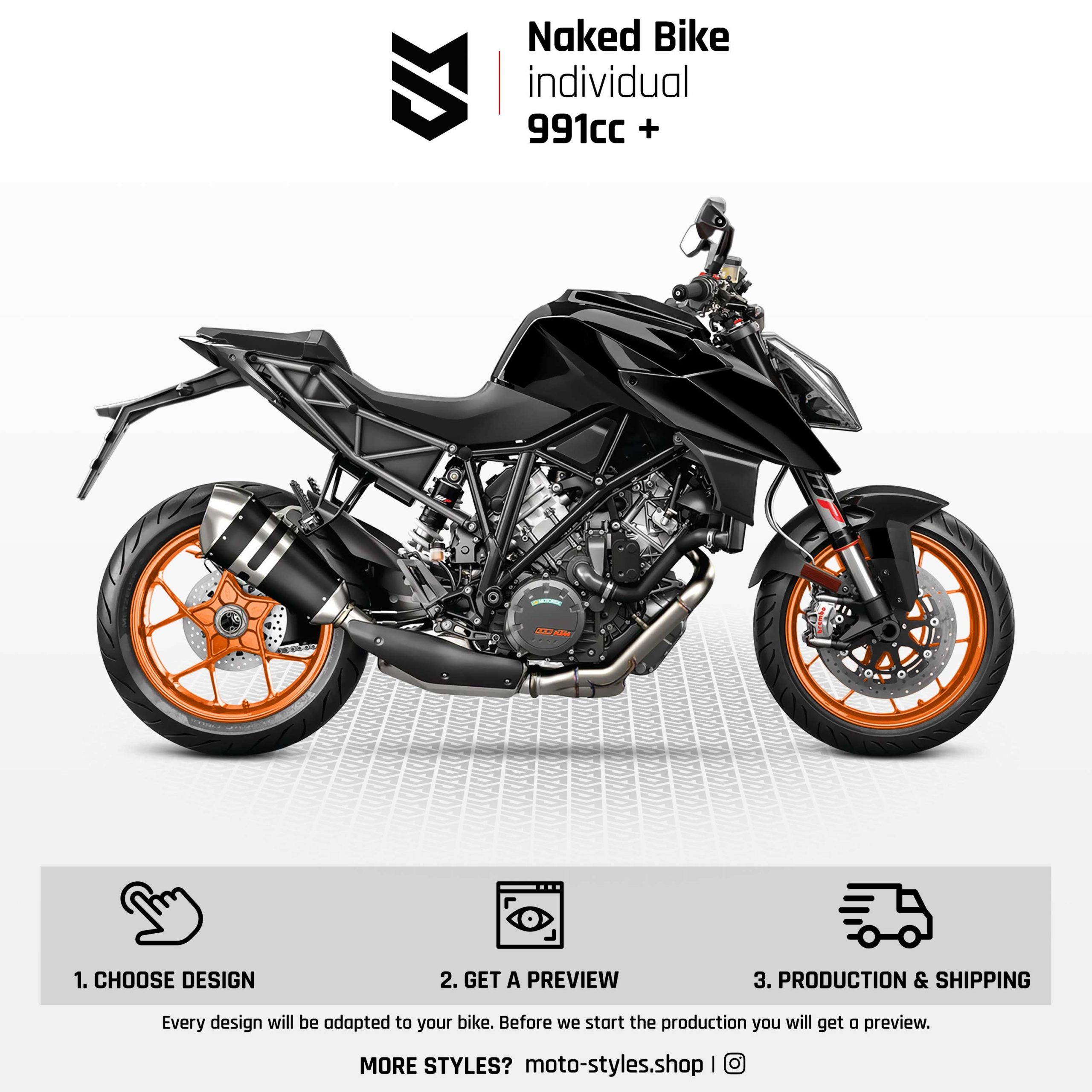 Naked Bike Dekor individuell 991cc+ – MOTOSTYLES